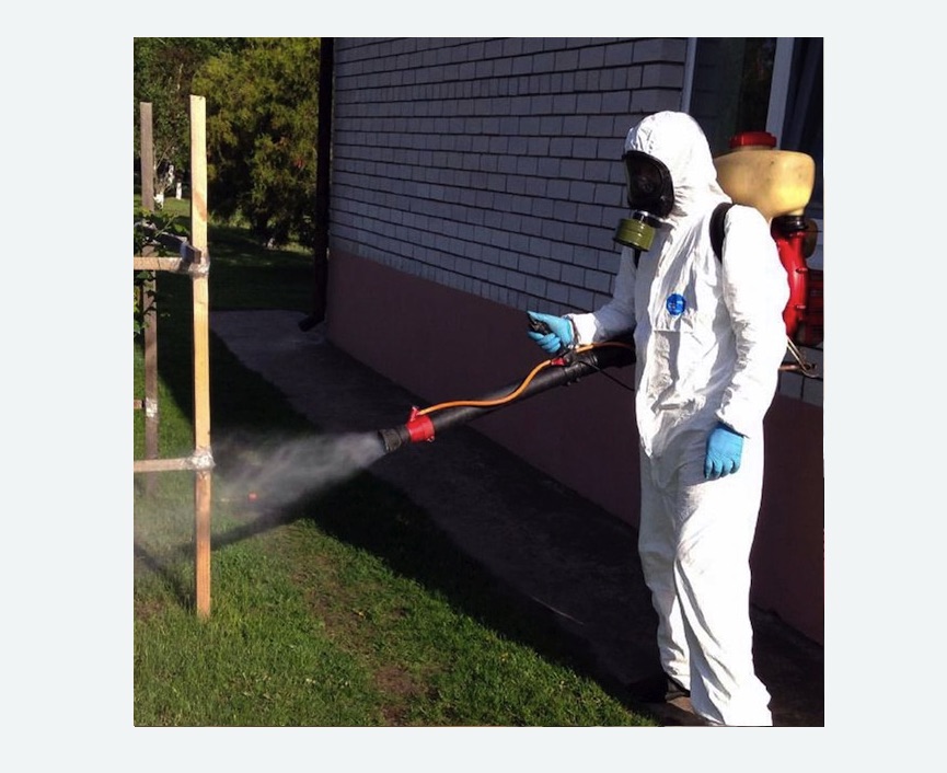 травля клещей на участке в Демихово