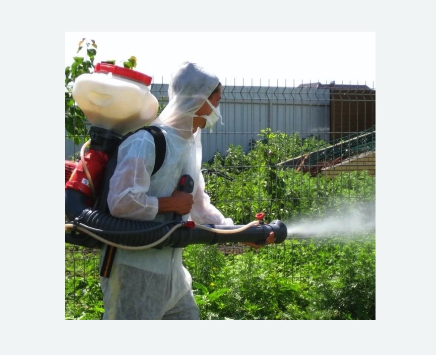 Акарицидная обработка территории в Демихово